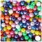 BeadTin Pearl Mix 8mm Round Plastic Craft Beads (300pcs)